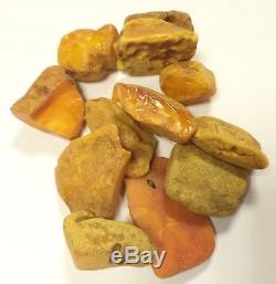 0NATURAL OLD ANTIQUE BUTTERSCOTCH EGG YOLK BALTIC AMBER STONE 81,90 grams