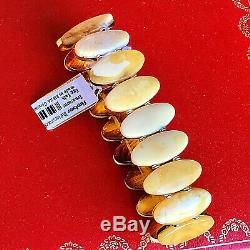 100% Genuine Russian Baltic Amber Bracelet Vintage Butterscotch Egg Yolk