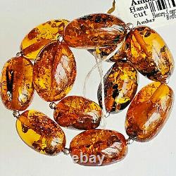 100% Genuine Russian Baltic Amber Bracelet Vintage Butterscotch Egg Yolk Polish