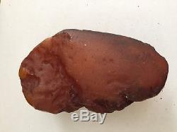 100% Huge Natural Baltic Amber Raw Stone 141.8g