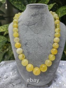 100% NATURAL BALTIC AMBER necklace Landscape Beads