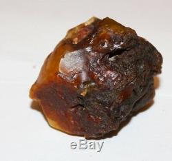 100% Natural Baltic Amber Stone 51.42g Egg Yolk Beeswax