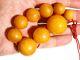 100 % Natural Bracelet Butterscotch Amber Beads 1940-50 Vintage 44 gr Big