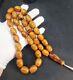 107g HUGE BALTIC AMBER ANTIQE ROSARY 1720 olive misbah tesbih 33 prayer beads
