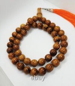 112g Rare Baltic Amber Islamic Prayer Beads Misbaha Old Germany