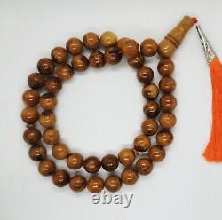 112g Rare Baltic Amber Islamic Prayer Beads Misbaha Old Germany