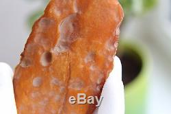 130 gr. Antique natural Baltic Sea butterscotch egg yolk amber stone