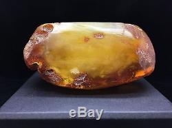 159g Natural Baltic Amber Stone Mat Yellow White Beeswax Colour Bernstein