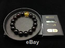 16,3g Natural Baltic Amber Bracelet Cherry Lemon Round Beads Hupo-se Unisex