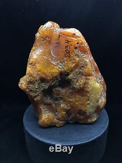 202g Natural Rare Baltic Amber Stone Mat Yellow Beeswax Colour Bernstein