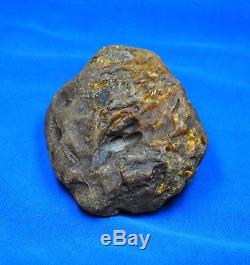 206g Huge Real Natural Genuine Antique Old Egg Yolk Baltic Amber Stone Bernstein