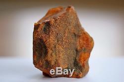 213 gr. Antique natural Baltic Sea butterscotch egg yolk square amber stone
