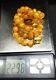 22.98g Antique Butterscotch Swirl Egg Yolk Baltic Amber Graduated Bead Necklace