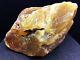 221g Natural Baltic Amber Stone Yellow with Lines Bernstein