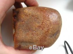 240 gr. Natural baltic amber stone. Raw amber stone rock 240 grams bernstein