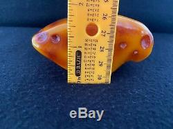 252 gr/8.9 oz Genuine Natural Baltic Butterscotch Amber Stone, Fully Polished