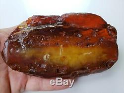 260.5Gr 100% AMBER BALTIC STONE NATURAL RAW Pendant GENUINE Amber Multicolor N39