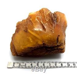 261g Natural Baltic Amber Stone Yellow Marble Mat Beeswax Colour Bernstein