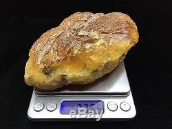 276g Natural Special Baltic Amber Stone Mat Yellow Beeswax Colour Bernstein