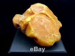 285g Natural Baltic Amber Stone Germany White Yellow Tiger Colour Bernstein