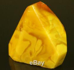 29.1 gr. NATURAL OLD Antique Butterscotch Egg Yolk Baltic Amber Stone #B724