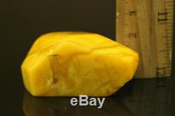 29.1 gr. NATURAL OLD Antique Butterscotch Egg Yolk Baltic Amber Stone #B724