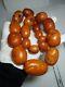 304 g! Very Old Antique Natural Baltic Amber Beads Necklace