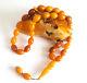 31g Antique natural baltic amber eggyolk rosary prayer ambar