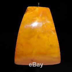 33.1 grams Antique Egg Yolk Butterscotch Natural Baltic Amber Stone Pendant