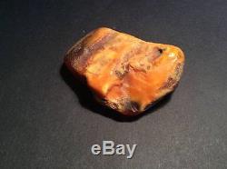 33,2 grams Antique Natural Baltic Egg Yolk Butterscotch Amber Stone