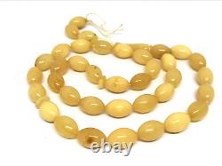 33 Islamic Prayer Beads Baltic Amber Olive Tasbih Gift Misbaha Rosary 23g 5220