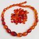 35 Grams Loose Antique Faceted Cognac Amber Baltic Necklace Beads Vintage