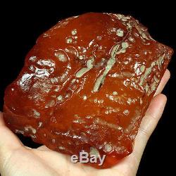 351.31g 100% Natural Intact Baltic Butterscotch Amber Antique Egg Yolk WRL12
