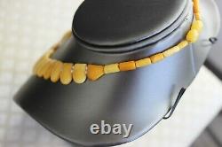 35gr Set of Natural Baltic Egg Yolk Butterscotch Amber Necklace Clips and Ring