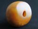 36 GR Real Natural Genuine Old Antique Egg Yolk Butterscotch Baltic Amber Bead