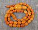 37,8 gr Genuine natural baltic amber round beads necklace egg yolk butterscotch
