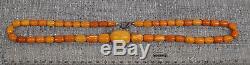 37,8 gr Genuine natural baltic amber round beads necklace egg yolk butterscotch