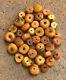 38 Antique Old Butterscotch Baltic Amber Necklace Barrel Beads Loose 82.5 Grams