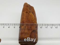 394.5 Gr 100% AMBER BALTIC ONE STONE NATURAL RAW Pendant GENUINE Multicolor X22