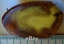 40.72 gr Butterscotch Egg Yolk Color Genuine Natural Baltic Amber Stone Pendant