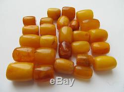 44.5 gr. OLD Natural Baltic Amber 26 BEADS