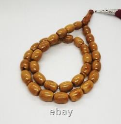 52.74g Baltic Amber German Sandalos Rosary Prayer 33 beads