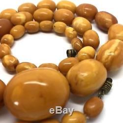55,8g Natural Baltic Amber Beads, Marble Colour