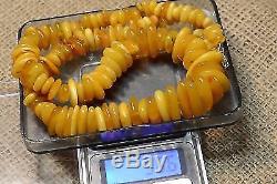 56.6 g VINTAGE Natural Butterscotch Egg Yolk Baltic Amber Necklace