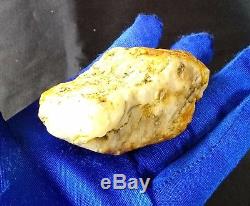 57,58g Huge Big Real Natural Genuine Antique White Bone Baltic Amber Bernstein