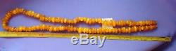 57 gr. Natural Baltic Amber Vintage Necklace Butterscotch Egg Yolk Amber beads