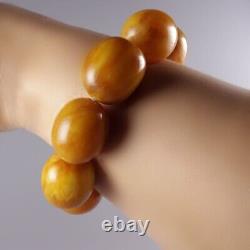 576ct Natural Baltic amber bracelet yellow Rare Stone 100% natural Baltic amber