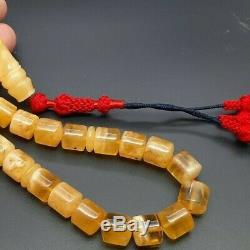 60 gm Natural Baltic Amber Rosary 12.5 m with video sam