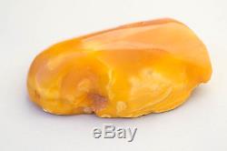 62 gram Natural Raw Baltic Amber stone, pendant butterscotch egg yolk color