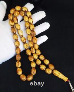 63.36g Baltic Amber German Sandalos Rosary Prayer 45 beads